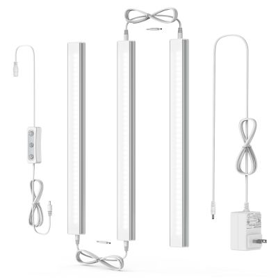 ASOKO Under Cabinet Lighting, 4500K Daylight, 3 Pack 12 inch Linkable