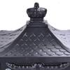 Black Color, Heavy Duty Mailbox Postal Box Security Cast Aluminum Vertical Pedestal, Mail Box view 3