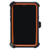 WallSkiN Case for Galaxy S9 (5.8") Heavy Duty Full Body Military Grade Drop Protection Carrying Cover Holder | Holster for Men Belt with Clip Stand Camouflage/Orange view 3