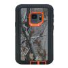 WallSkiN Case for Galaxy S9 (5.8") Heavy Duty Full Body Military Grade Drop Protection Carrying Cover Holder | Holster for Men Belt with Clip Stand Camouflage/Orange view 4