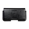 PU Leather Dual Poacket Horizontal Buckle Pouch Holster Belt Clip Case for iPhone Air iPhone 17 Pro, 16 Pro, iPhone 15 14 13 12 11 Pro Max XR XS MAX Google Pixel 10 Pro, 9a, 8a 6 5 4a 5G (Black) view 3