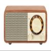 Sangean WR-7WL Wood Cabinet Mini Bluetooth Speaker with FM Tuner and Aux-in Walnut/Wood view 1