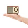 Sangean WR-7WL Wood Cabinet Mini Bluetooth Speaker with FM Tuner and Aux-in Walnut/Wood view 4