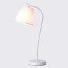 STGLIGHTING White Shade Simple Modern Nordic Desk Lamp Learning Reading Lamp Bedroom Bedside Lighting with Button Switch Cord Bulbs Not Included view 1
