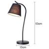 STGLIGHTING White Shade Simple Modern Nordic Desk Lamp Learning Reading Lamp Bedroom Bedside Lighting with Button Switch Cord Bulbs Not Included view 2