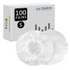Geekria 100 Pairs Disposable Headphone Ear Covers for On-Ear Headset Earcup, Stretchable Sanitary Protector (S/White) view 1