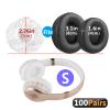 Geekria 100 Pairs Disposable Headphone Ear Covers for On-Ear Headset Earcup, Stretchable Sanitary Protector (S/White) view 2