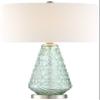 Corsica 26 3/8" Tall Table Lamp Silver Coastal Seafoam Green Glass Beach view 2