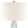 Corsica 26 3/8" Tall Table Lamp Silver Coastal Seafoam Green Glass Beach view 3