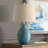 Kate 24 3/4" High Table Lamp Sea Foam Blue-Green Ceramic Vase view 1