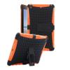 Tendmart Case Compatilbe with ipad 6th 5th Generation 9.7 inch 2017/2018 Air 1st Generation Case, Dual Layer Hybrid Armor Kickstand 2 in 1 Shockproof Tablet Cover Orange view 1