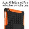 Tendmart Case Compatilbe with ipad 6th 5th Generation 9.7 inch 2017/2018 Air 1st Generation Case, Dual Layer Hybrid Armor Kickstand 2 in 1 Shockproof Tablet Cover Orange view 4