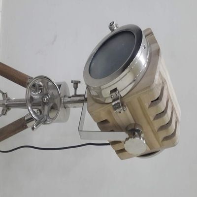 THOR INSTRUMENTS Nautical Wooden Spot Light Tripod Table Lamp Rustic Vintage Home Decor Gifts