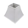 Upgradelights White Linen 12 Inch Square Bell Washer Lampshade Replacement 6x12x10 (White) view 1