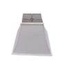 Upgradelights White Linen 12 Inch Square Bell Washer Lampshade Replacement 6x12x10 (White) view 2
