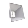 Upgradelights White Linen 12 Inch Square Bell Washer Lampshade Replacement 6x12x10 (White) view 3
