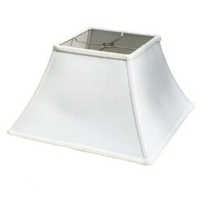 Upgradelights White Linen 12 Inch Washer Lampshade Replacement 6x12x10 (White)