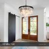 MEELIGHTING 7 Lights Modern Contemporary Crystal Chandeliers Lights Pendant Ceiling Chandelier Lighting Fixture 3-Tier for Dining Room Living Room view 3