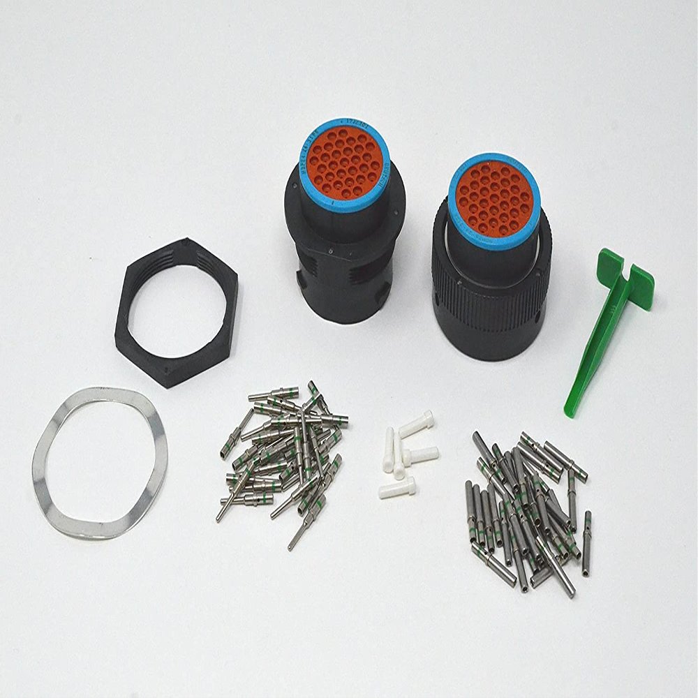 Deutsch HDP20 Bulkhead 31-pin Connector kit, 14-16 AWG Solid Contacts (Made in USA)