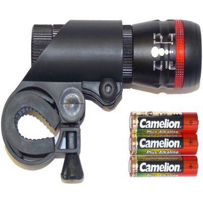 Camelion 3 Watt Cree XP-E LED Flashlight with Bike Mount