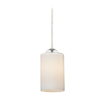 Design Classics Contemporary Mini-Pendant Light with Opal White Cylinder Glass