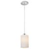Design Classics Contemporary Mini-Pendant Light with Opal White Cylinder Glass view 2