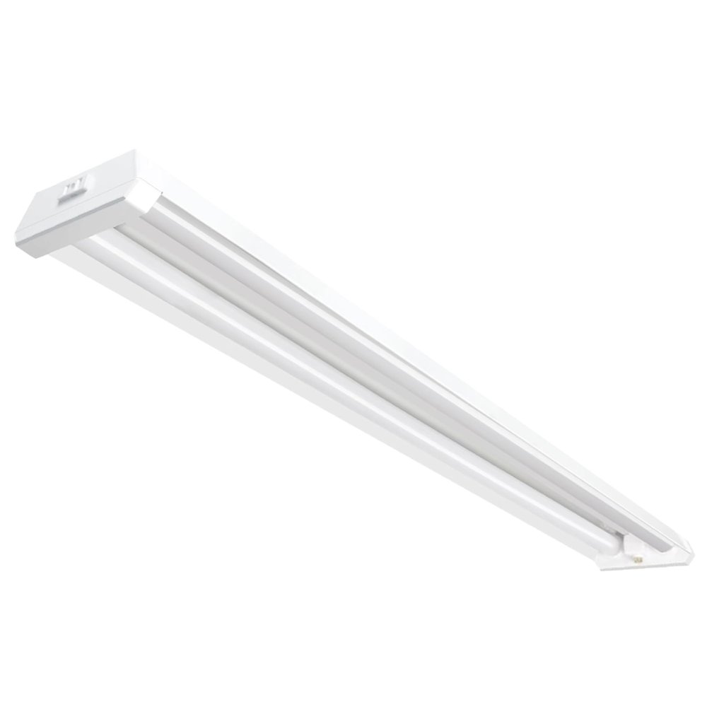 Feit Electric 4ft LED Dual Lamp Shop Light, 4500 Lumens, 4000K Cool White, Flush/Hanging Mount, Ideal for Garages & Workshops, 45W LED Garage & Workshop Lighting, 50,000 Hour Lifespan, SHOP/4X2/840/V1