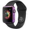 MightySkins Skin Compatible with Apple Watch Series 3 42mm - Purple Lightning | Protective, Durable, and Unique Vinyl Decal wrap Cover | Easy to Apply, Remove, and Change Styles | Made in The USA view 1
