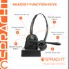 Spracht HS-2051 Dual Ear Wireless Bluetooth Headset with Base Station | Wireless Headset for Work | Wireless Headset with Microphone | AI-Powered Noise Cancelling Headset (not for Desktop Phones) view 3