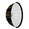 Glow EZ Lock 34" Collapsible White Beauty Dish Softbox w/Bowens Mount Speedring and Deflection Disk, 16 Ribbed Design Soft Box with White Interior for Perfect Lighting and Beauty Dish Photogr view 1