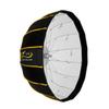 Glow EZ Lock 25" Collapsible White Beauty Dish Softbox w/Bowens Mount Speedring and Deflection Disk, 16 Ribbed Design Soft Box w/White Interior for Perfect Lighting and Beauty Dish Photograph view 1