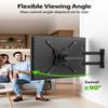 USX MOUNT UL Listed Full Motion TV Mount, Swivel Articulating Tilt TV Wall Mount for 26-65 Inch LED, 4K, Wall Mount Bracket with VESA 400x400mm Up to 77lbs, Perfect Center Design -XMM006-1 view 4