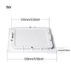 MODOAO 5 Pack 9W LED Panel Light, Square LED Recessed Downlight Panel Ceiling Lighting with LED Driver, AC85-265V, Hole Size 135MM(9W, Cool White) view 4