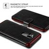 LG G7 ThinQ Wallet Case, VRS Design [Black] Drop Protection Cover Classy Slim Premium PU Leather Wallet [Layered Dandy] Id Credit Card Slot Holder for LG G7 view 3