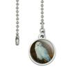 GRAPHICS & MORE Snowy Arctic Owl on Tree Stump Ceiling Fan and Light Pull Chain view 2