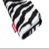 fitBAG Bonga Zebra Custom Tailored Sleeve for Cubot X12. Fine Imitation Fur Pouch with Integrated Microfibre Lining for Display Cleaning view 3