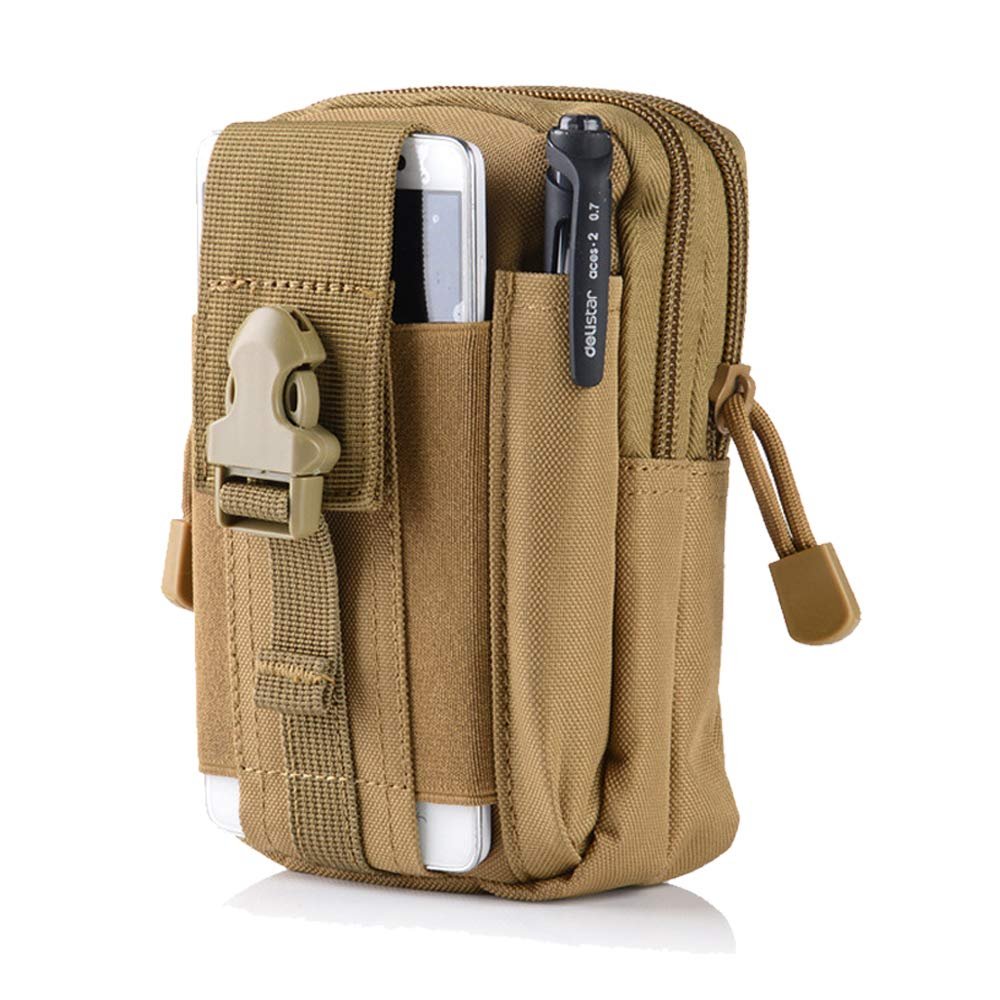 Tactical Waist Belt Bag | Universal Outdoor EDC Military Holster Wallet Pouch Phone Case Gadget Pocket for iPhone X 8 7 6 6s Plus Samsung Galaxy S8 S7 S6 S5 S4 S3 Note 8 5 4 3 2 LG HTC
