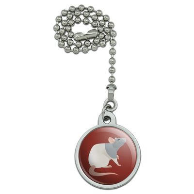 GRAPHICS & MORE Hooded Rat Ceiling Fan and Light Pull Chain