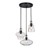 Jojospring Tasia Antique Black/Clear Mouth-Blown Glass Cluster Pendant Chandelier view 1