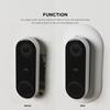 elago Wall Plate Designed for Google Nest Hello Wall Plate (Wired) [Black] - Compatible with Google Nest Hello Smart WiFi Video Doorbell, Use with Adjustable Wedge [US Patent Registered] view 4
