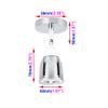 Luminturs 3W LED Ceiling Picture Spot Project Downlight Adjustable Lamp Fixture Light Silver Finish Pure White view 2