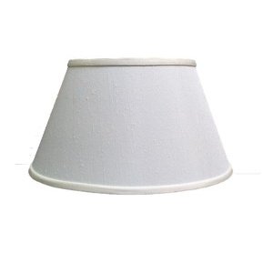 Upgradelights Eggshell Silk European Drum Uno Lampshade Replacement 6x10x7.25