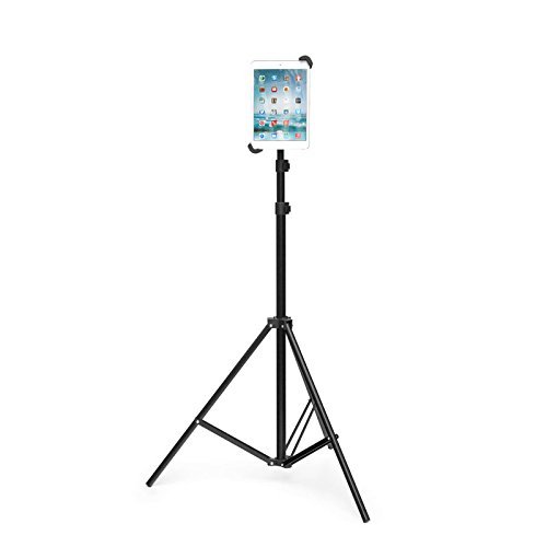 GRIFITI Nootle Large Universal Tablet Mount Adjustable Stand Tripod, Mini Ball Head Travel Case Holder for Standard to Large iPads, iPad Pro, and Other Tablet Height Tall Compass Standing
