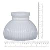 B&P Lamp American Made Opal Glass Rib Student Shade, 6 Inch Fitter, Hand Blown Milk Glass, Ribbed Design, Plain Top, 4-3/8 Inch Height view 2