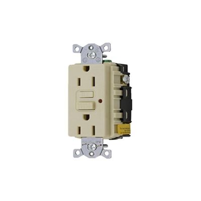 HUBBELL WIRING DEVICE Ma Ground Fault Circuit Interrupter Receptacle 2015 Code Compliant Ivory Boat Spark Plugs