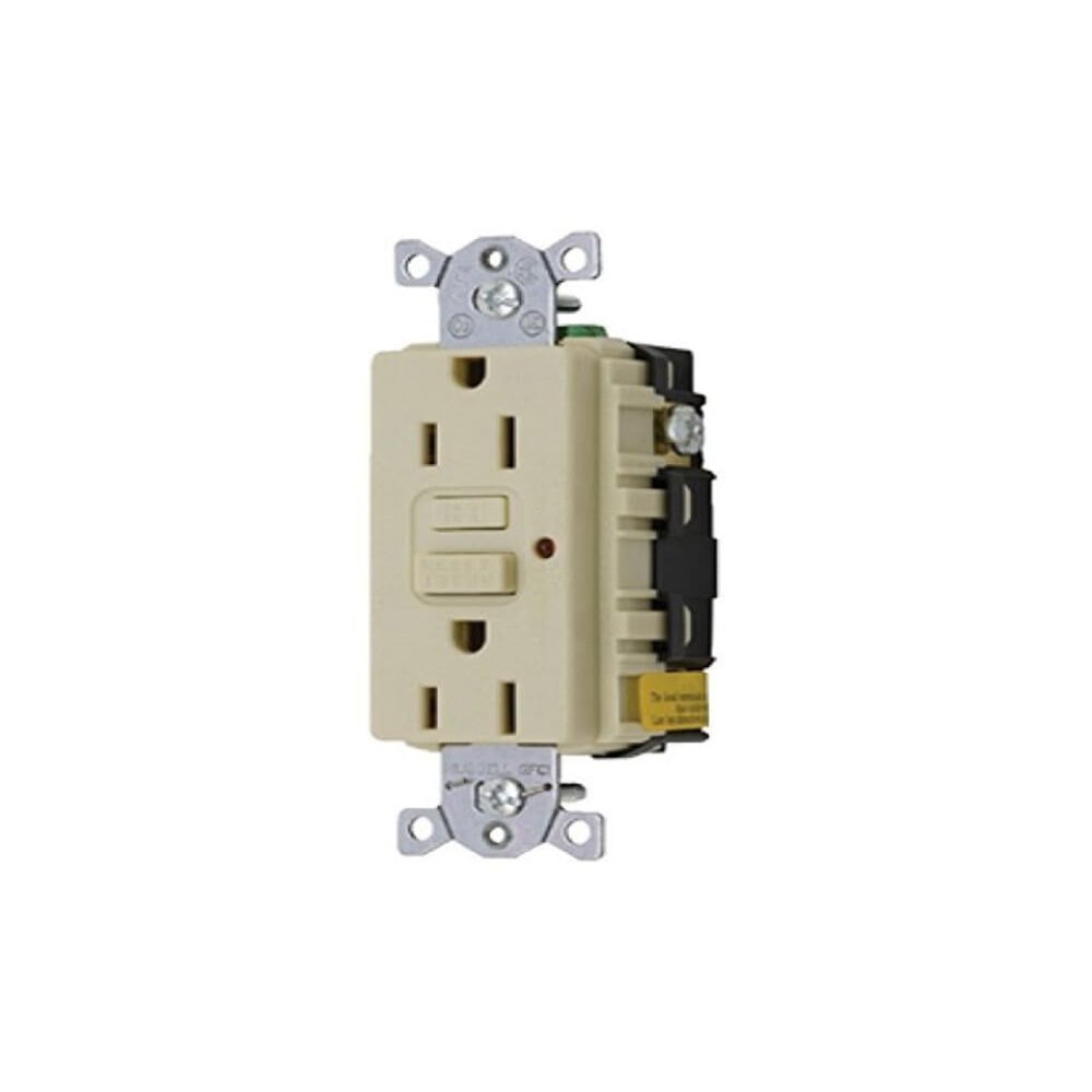 HUBBELL WIRING DEVICE Ma Ground Fault Circuit Interrupter Receptacle 2015 Code Compliant Ivory Boat Spark Plugs
