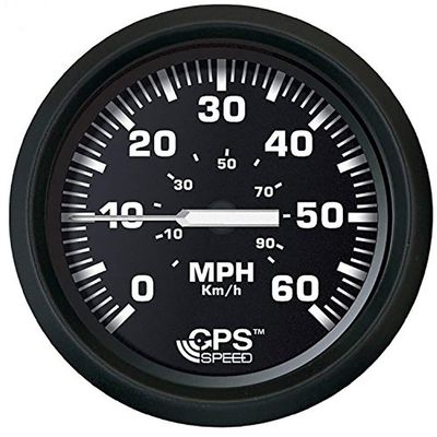 Faria Beede Instruments BEEDE 32816 Euro Speedometer GPS (60 MPH) Studded - 4, Black