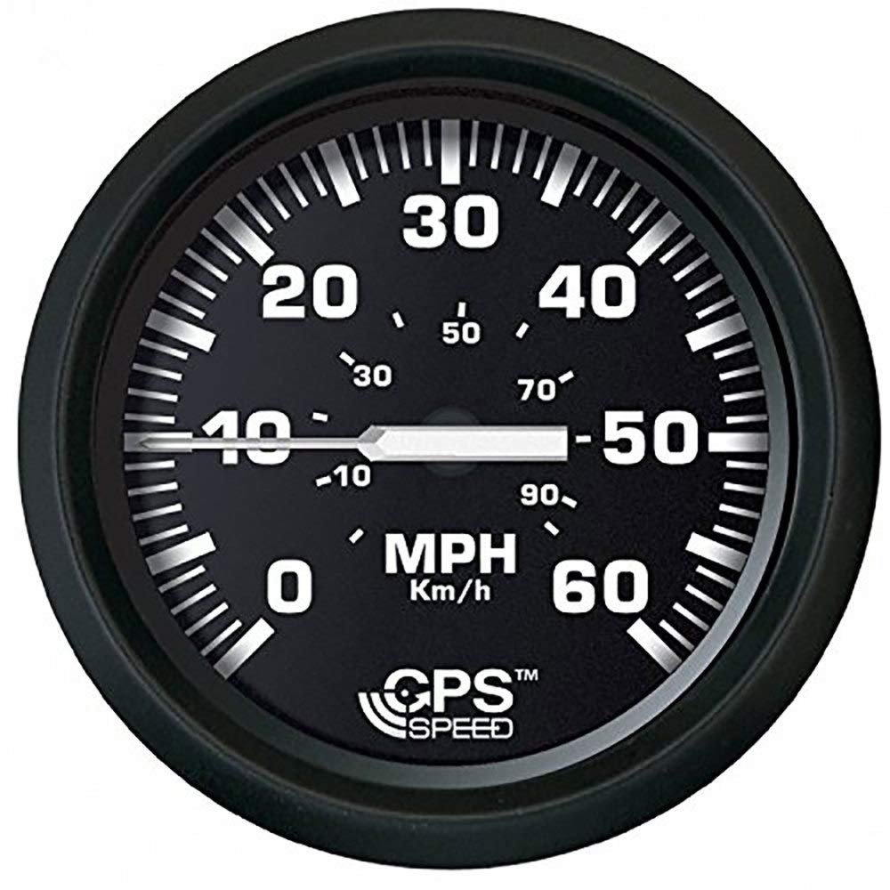 Faria Beede Instruments BEEDE 32816 Euro Speedometer GPS (60 MPH) Studded - 4, Black