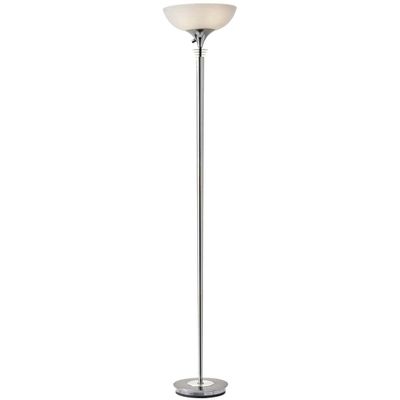 Adesso Metropolis Floor LAMP - Chrome Chrome