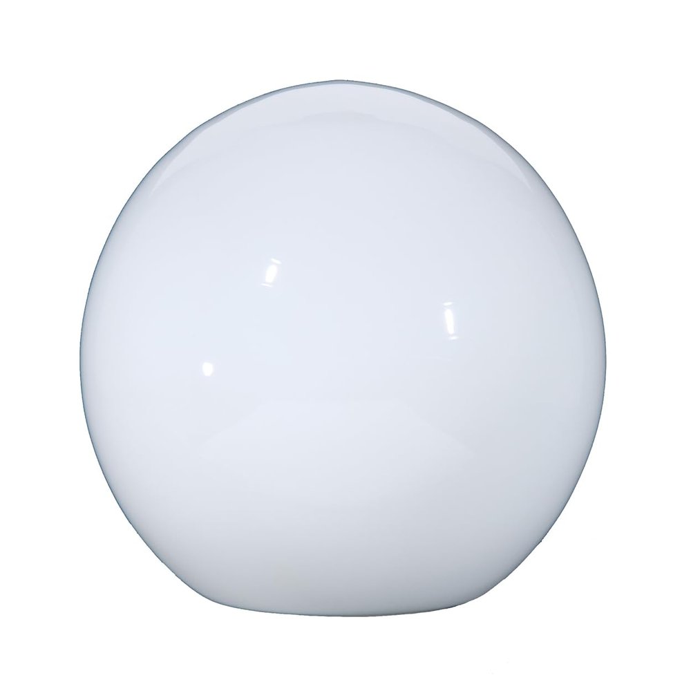 B&P Lamp 12" Opal Glass Neckless Ball Shade